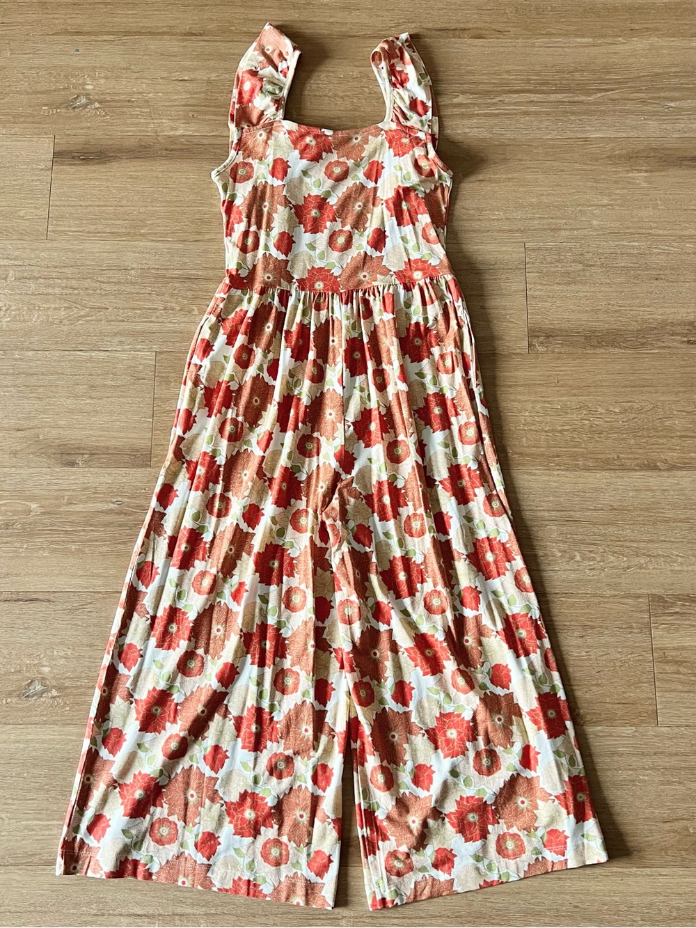 NWT Kate Quinn Women’s Modal Pinafore Ruffle Jumpsuit Size Small - Picture 4 of 4